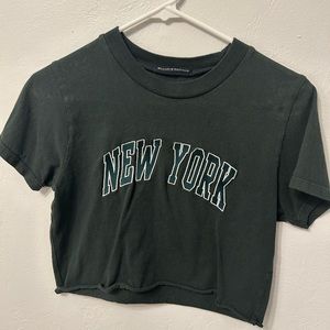 Brandy Melville New York Cropped Shirt